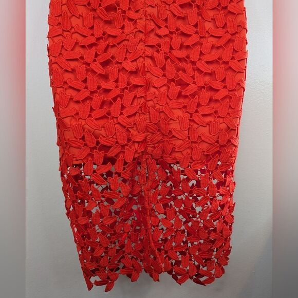 Bardot Gardencore Tomato Coquette Girl Feminine Coastal Beachy Chic Dress 6 - Picture 8 of 9